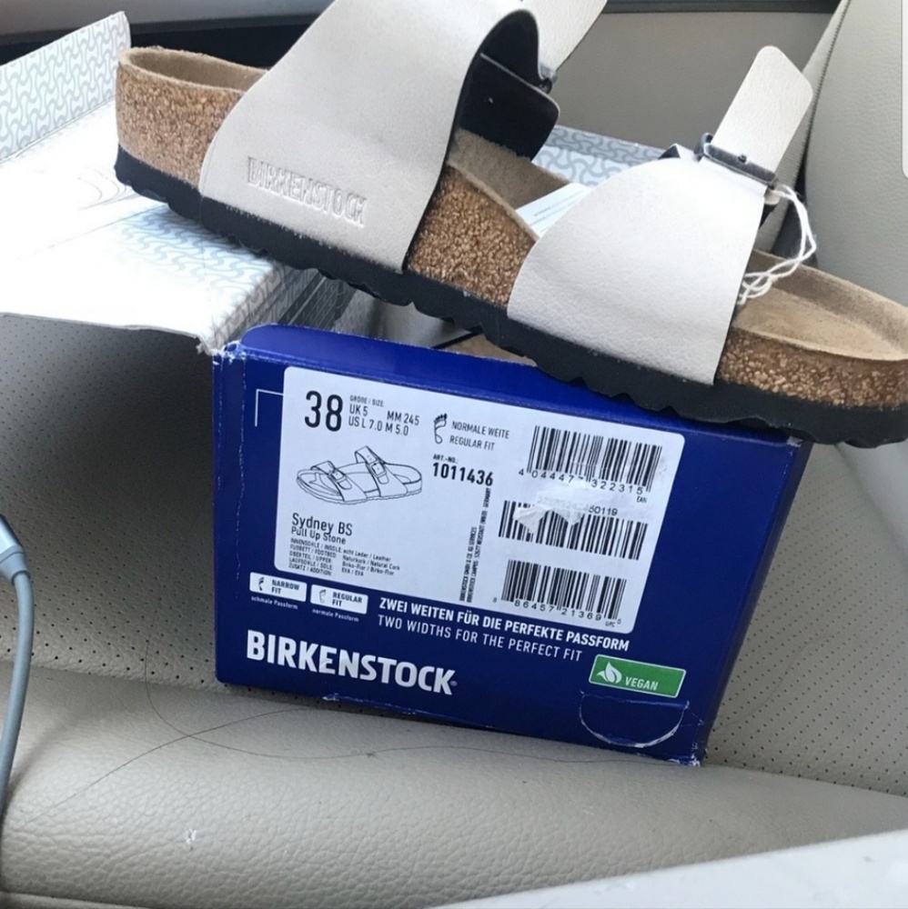 Almost New Ivory Birkenstocks